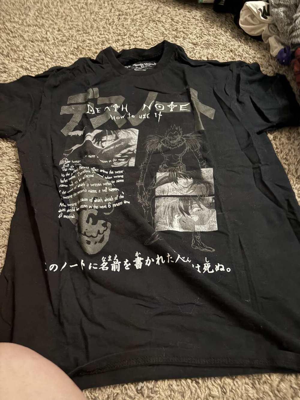 Death Note Graphic Black Men's T-Shirt